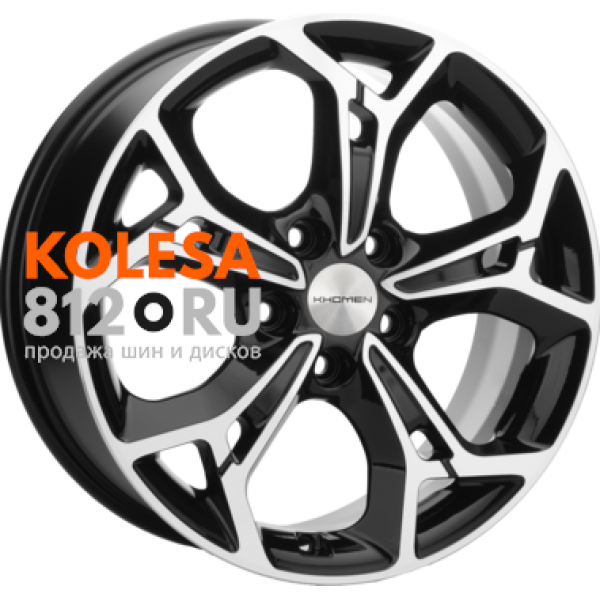 Khomen Wheels KHW1702 7 R17 PCD:5/110 ET:45 DIA:67.1 Black-FP