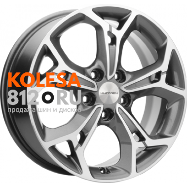 Khomen Wheels KHW1702 7 R17 PCD:5/114.3 ET:37 DIA:66.5 Gray-FP
