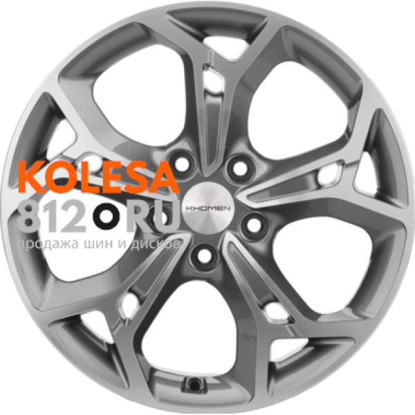 Khomen Wheels KHW1702 7 R17 PCD:5/114.3 ET:46 DIA:67.1 Gray-FP