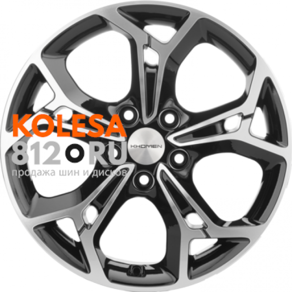 Khomen Wheels KHW1702 7 R17 PCD:5/114.3 ET:45 DIA:60.1 Black-FP