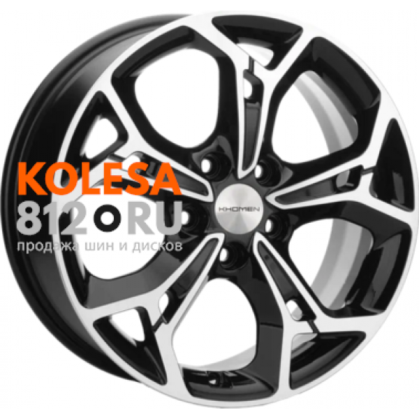 Khomen Wheels KHW1702 7 R17 PCD:5/114.3 ET:48 DIA:56.1 Black-FP