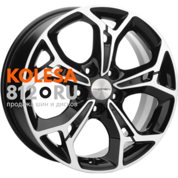 Khomen Wheels KHW1702 7 R17 PCD:5/114.3 ET:37 DIA:66.5 Black-FP
