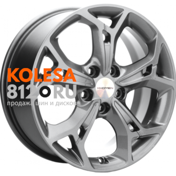 Khomen Wheels KHW1702 7 R17 PCD:5/114.3 ET:51 DIA:67.1 Gray