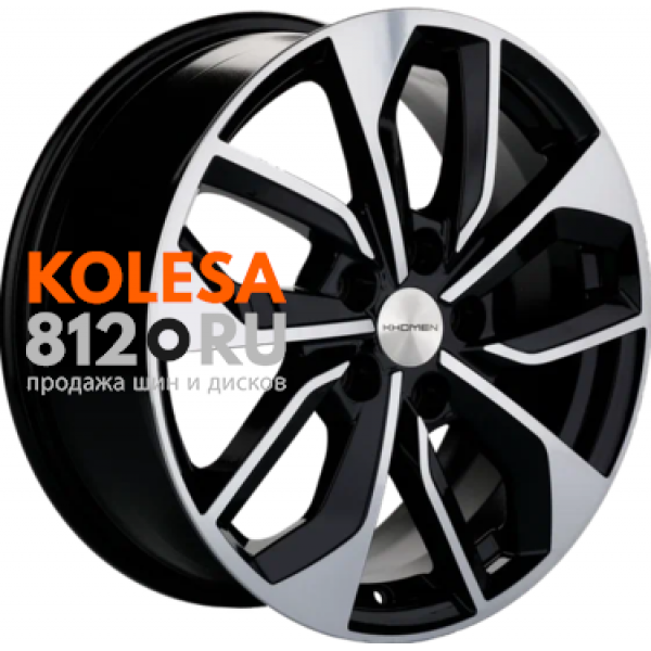 Khomen Wheels KHW1703 7 R17 PCD:5/108 ET:43 DIA:65.1 Black-FP