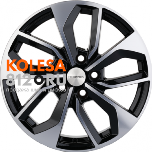 Khomen Wheels KHW1703 (CX-5/Seltos/Optima) 7 R17 PCD:5/114.3 ET:50 DIA:67.1 Black-FP
