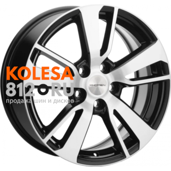 Khomen Wheels KHW1704 7 R17 PCD:5/108 ET:50 DIA:63.35 Black-FP