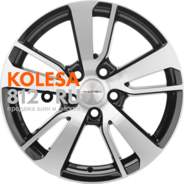 Khomen Wheels KHW1704 7 R17 PCD:5/114.3 ET:38 DIA:67.1 Black-FP