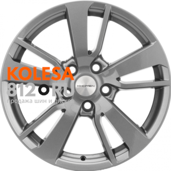 Khomen Wheels KHW1704 7 R17 PCD:5/114.3 ET:38 DIA:67.1 Gray
