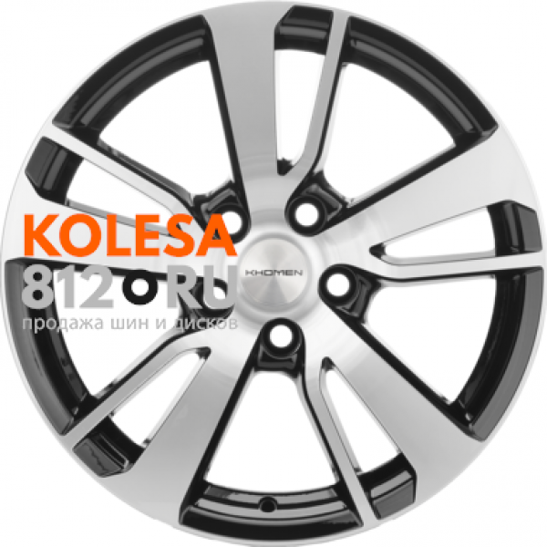Khomen Wheels KHW1704 7 R17 PCD:5/114.3 ET:39 DIA:60.1 Black-FP