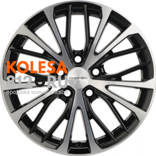 Khomen Wheels KHW1705 7 R17 PCD:5/114.3 ET:50 DIA:67.1 Black-FP