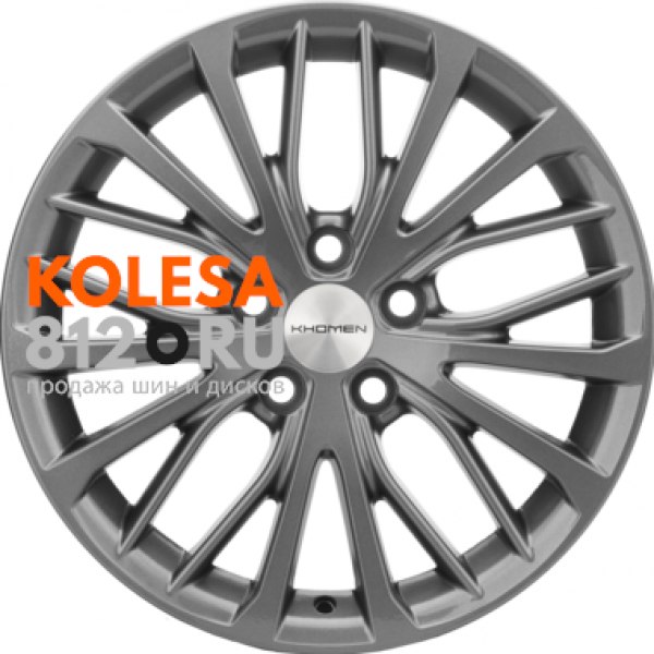 Khomen Wheels KHW1705 7 R17 PCD:5/114.3 ET:45 DIA:60.1 Gray