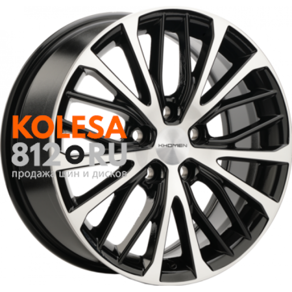 Khomen Wheels KHW1705 7 R17 PCD:5/108 ET:40 DIA:60.1 Black-FP