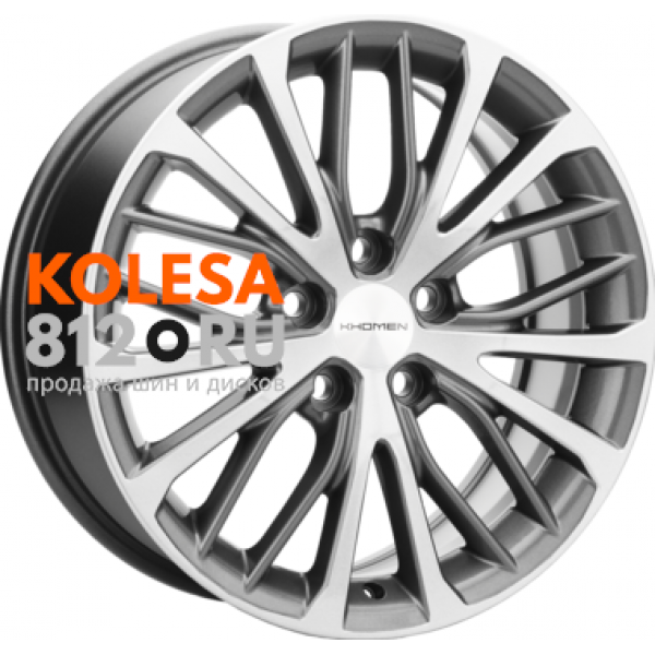 Khomen Wheels KHW1705 7 R17 PCD:5/108 ET:40 DIA:60.1 Gray-FP