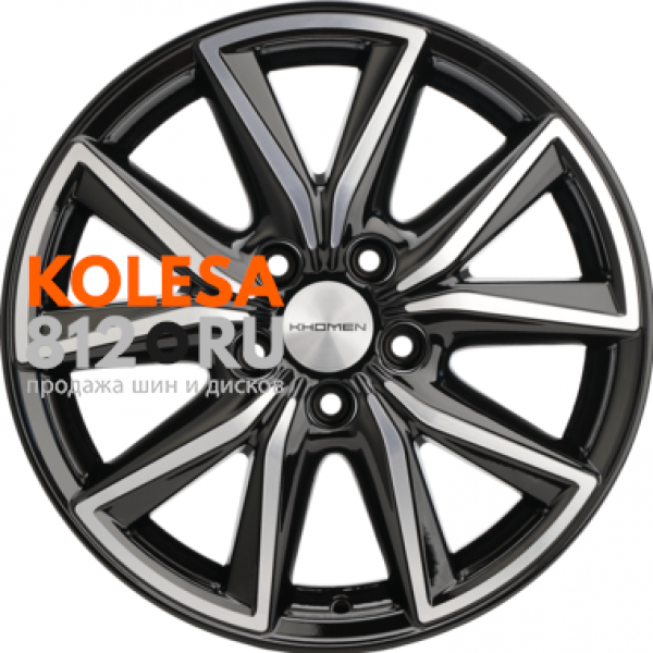 Khomen Wheels KHW1706 7 R17 PCD:5/114.3 ET:50 DIA:67.1 Black-FP