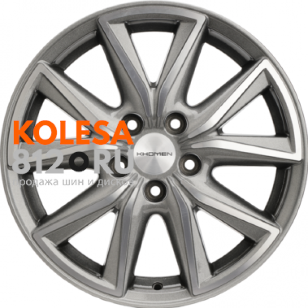 Khomen Wheels KHW1706 7 R17 PCD:5/114.3 ET:45 DIA:60.1 G-Silver-FP
