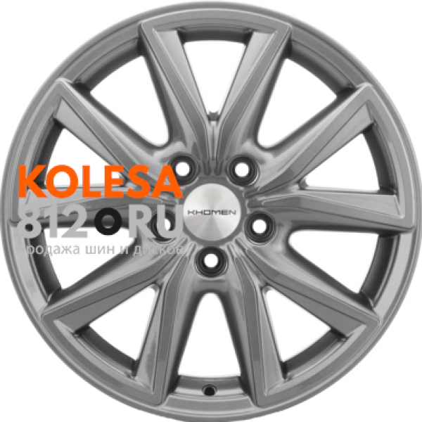 Khomen Wheels KHW1706 7 R17 PCD:5/114.3 ET:45 DIA:60.1 Gray