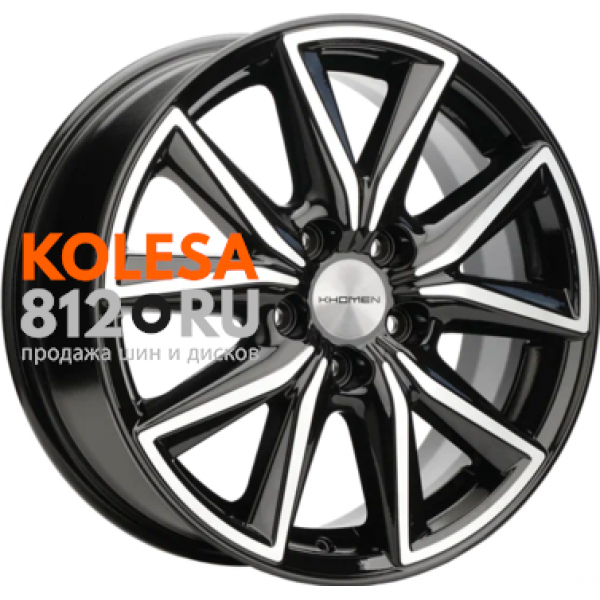 Khomen Wheels KHW1706 7 R17 PCD:5/108 ET:40 DIA:54.1 Black-FP