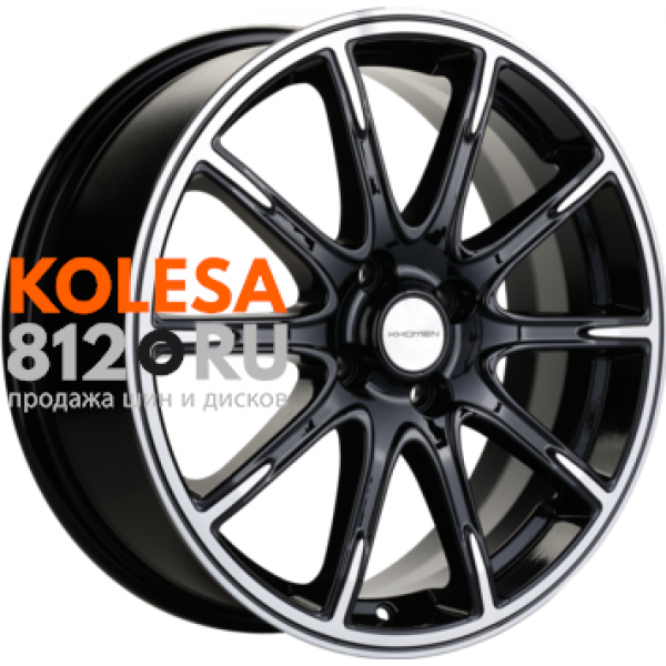Khomen Wheels KHW1707 6.5 R17 PCD:4/100 ET:50 DIA:60.1 Black-FP
