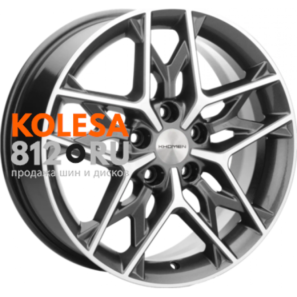 Khomen Wheels KHW1709 7 R17 PCD:5/108 ET:45 DIA:60.1 Gray-FP