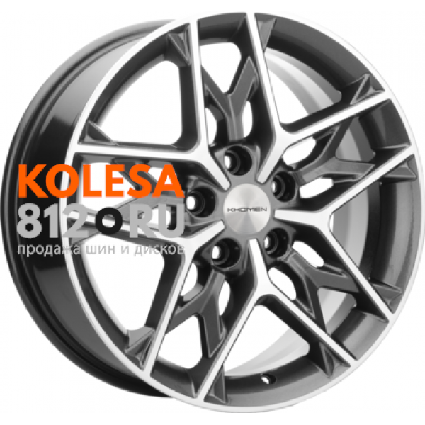 Khomen Wheels KHW1709 7 R17 PCD:5/114.3 ET:43.5 DIA:67.1 Gray-FP