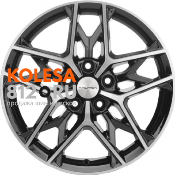 Khomen Wheels KHW1709 7 R17 PCD:5/114.3 ET:45 DIA:60.1 Black-FP