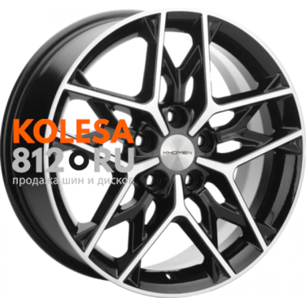 Khomen Wheels KHW1709 7 R17 PCD:5/108 ET:45 DIA:60.1 Black-FP