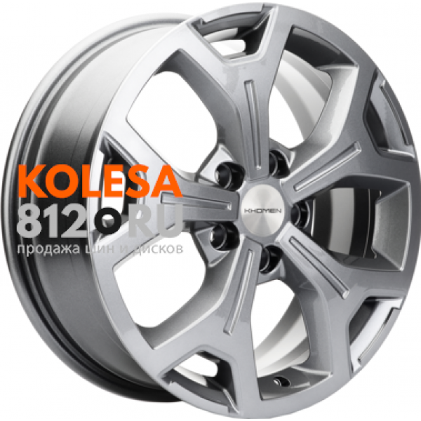 Khomen Wheels KHW1710 6.5 R17 PCD:5/120 ET:55 DIA:65.1 Gray