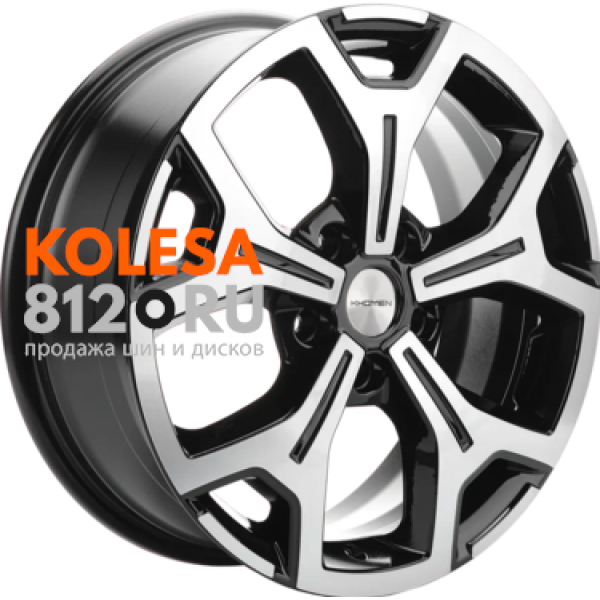 Khomen Wheels KHW1710 7 R17 PCD:5/114.3 ET:37 DIA:66.5 Black-FP