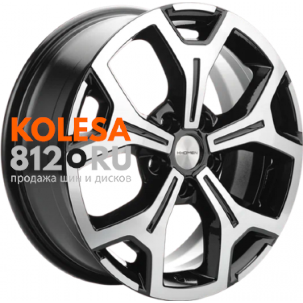 Khomen Wheels KHW1710 7 R17 PCD:5/108 ET:33 DIA:60.1 Black-FP