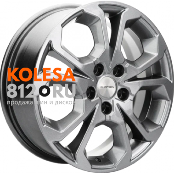 Khomen Wheels KHW1711 6.5 R17 PCD:5/108 ET:33 DIA:60.1 Gray