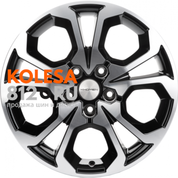 Khomen Wheels KHW1711 6.5 R17 PCD:5/114.3 ET:50 DIA:66.1 Black-FP