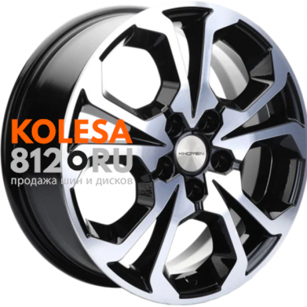 Khomen Wheels KHW1711 6.5 R17 PCD:5/108 ET:33 DIA:60.1 Black-FP