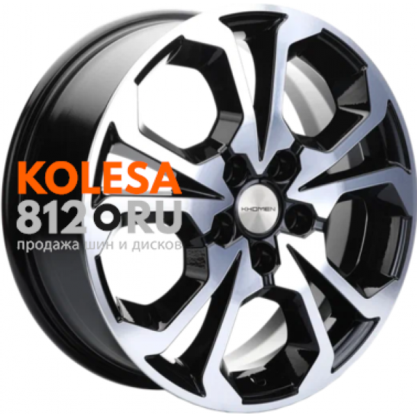 Khomen Wheels KHW1711 7 R17 PCD:5/108 ET:43 DIA:65.1 Black-FP
