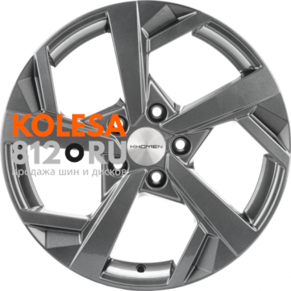 Khomen Wheels KHW1712 7 R17 PCD:5/114.3 ET:50 DIA:67.1 Gray