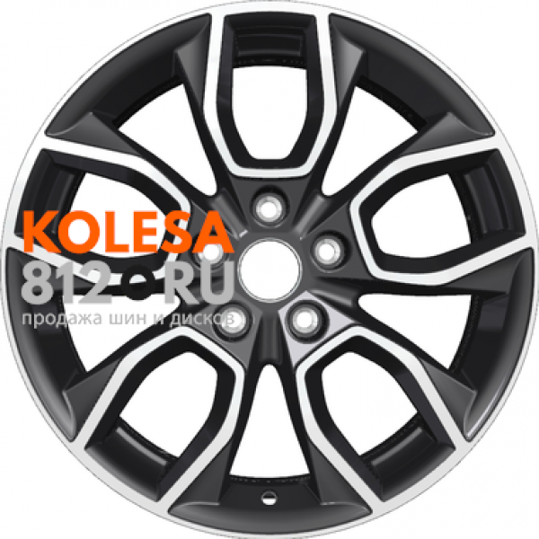 Khomen Wheels KHW1713 7 R17 PCD:5/114.3 ET:45 DIA:67.1 Black-FP