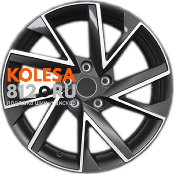 Khomen Wheels KHW1714 7 R17 PCD:5/112 ET:49 DIA:66.6 Black-FP