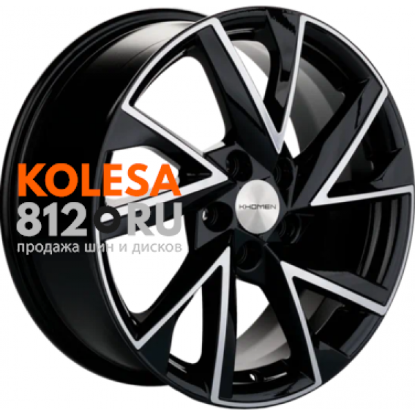 Khomen Wheels KHW1714 7 R17 PCD:5/114.3 ET:45 DIA:60.1 Black-FP