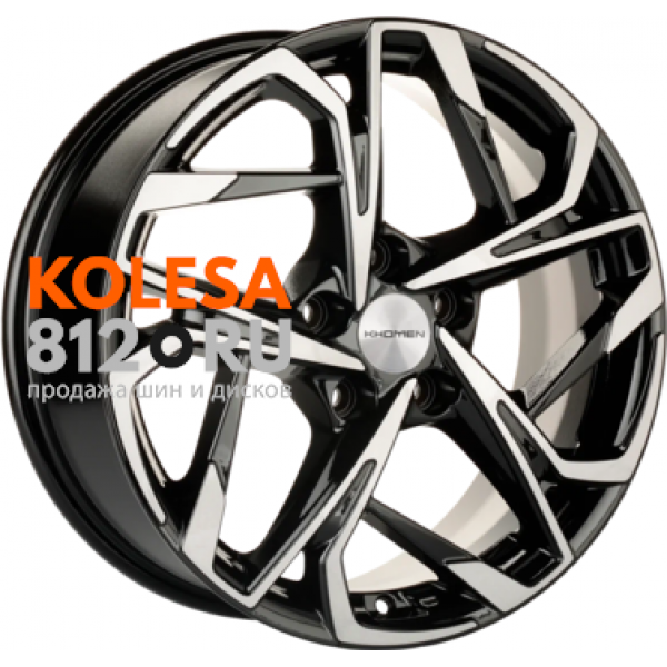 Khomen Wheels KHW1716 7 R17 PCD:5/112 ET:49 DIA:66.6 Black-FP