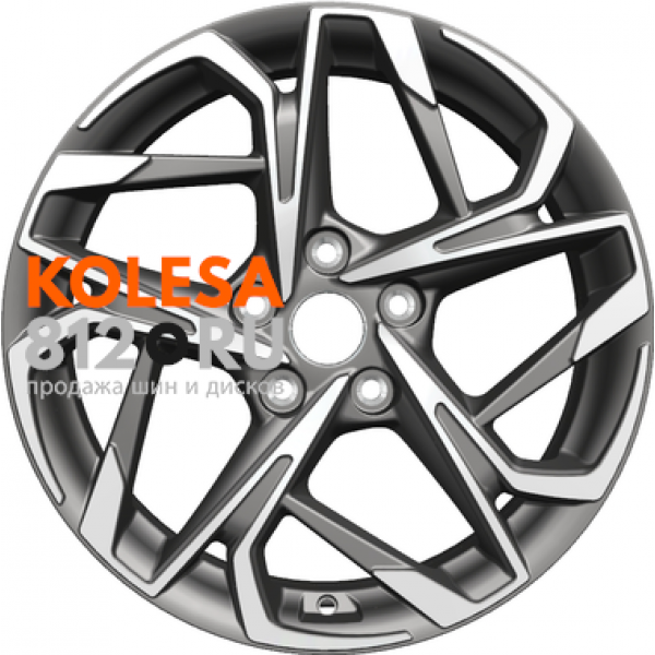 Khomen Wheels KHW1716 7 R17 PCD:5/114.3 ET:45 DIA:60.1 Gray-FP
