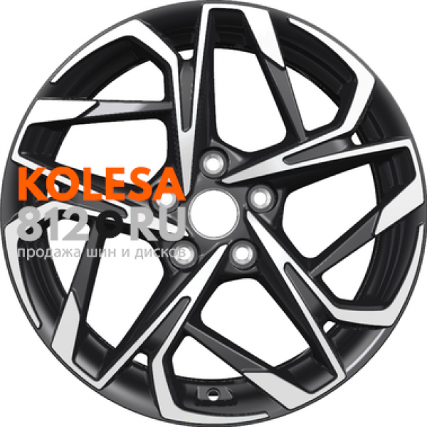 Khomen Wheels KHW1716 7 R17 PCD:5/114.3 ET:45 DIA:67.1 Black-FP