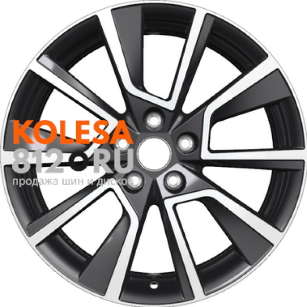 Khomen Wheels KHW1802 7 R18 PCD:5/114.3 ET:35 DIA:66.1 Black-FP