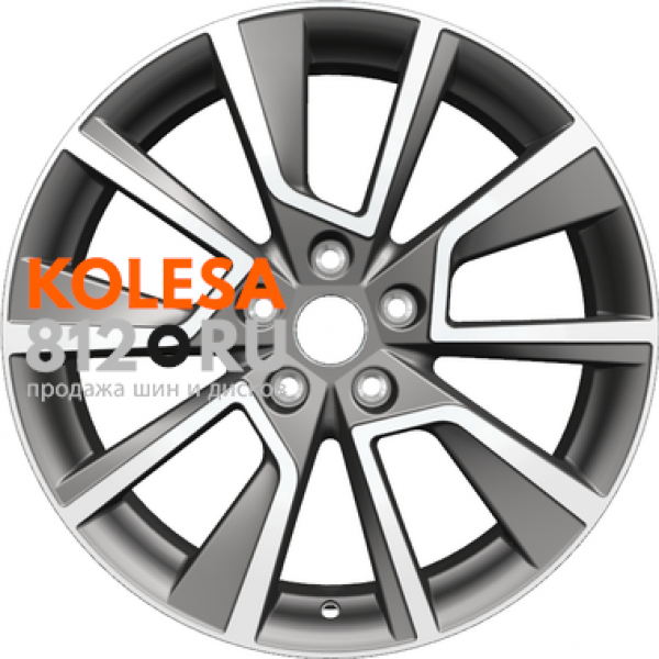 Khomen Wheels KHW1802 7 R18 PCD:5/114.3 ET:38 DIA:67.1 Gray-FP