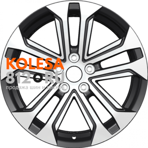 Khomen Wheels KHW1803 7 R18 PCD:5/114.3 ET:38 DIA:67.1 Black-FP