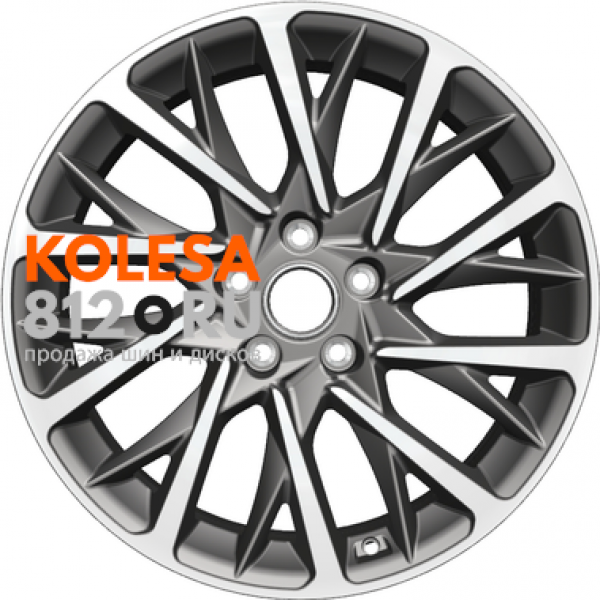 Khomen Wheels KHW1804 7.5 R18 PCD:5/114.3 ET:50.5 DIA:67.1 Gray