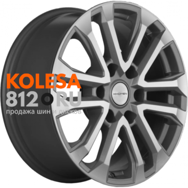 Khomen Wheels KHW1805 (Lexus GX) 7.5 R18 PCD:6/139.7 ET:20 DIA:106.1 F-Silver-FP