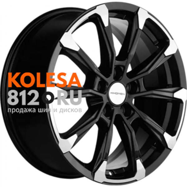 Khomen Wheels KHW1808 7.5 R18 PCD:5/110 ET:40 DIA:67.1 Black-FP