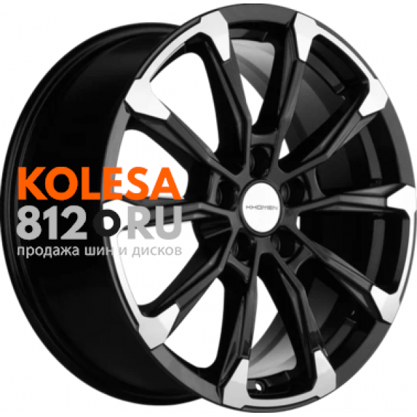 Khomen Wheels KHW1808 7.5 R18 PCD:5/114.3 ET:35 DIA:60.1 Black-FP