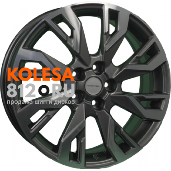Khomen Wheels KHW1809 7 R18 PCD:5/114.3 ET:37 DIA:66.5 Gray-FP