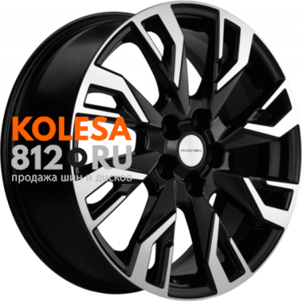 Khomen Wheels KHW1809 7 R18 PCD:5/114.3 ET:37 DIA:66.5 Black-FP