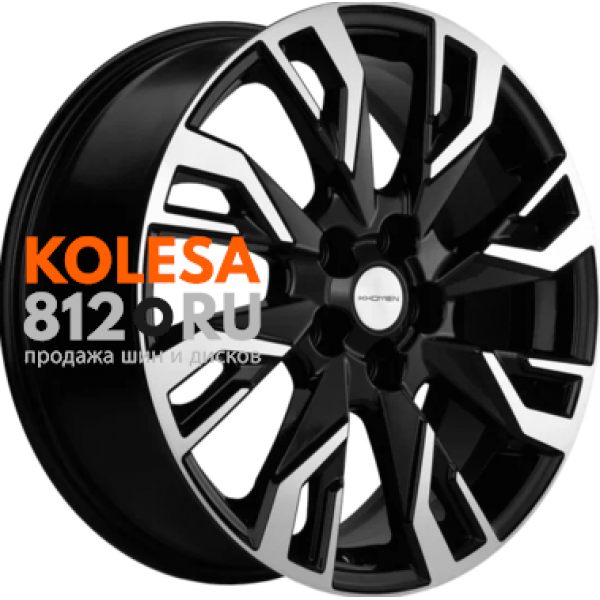 Khomen Wheels KHW1809 7 R18 PCD:5/114.3 ET:40 DIA:66.1 Black-FP
